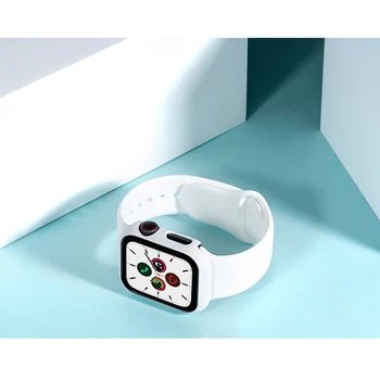 Juhul+rihm Apple Watch Band 40mm 44mm 38mm 42mm Kummist kate käepaela Sport vöö, käevõru correa iWatch serie 6 SE 5 4