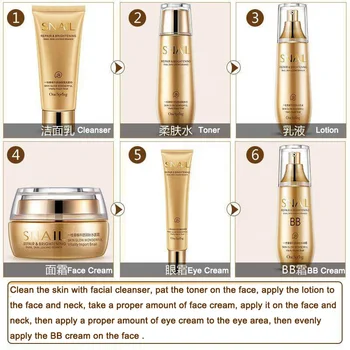 Hea tagasiside uute toodete hulgimüük oem tigu skin care set One kevadel kosmeetika isiklik