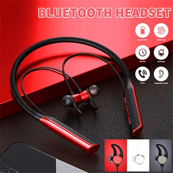 Bluetooth Kõrvaklapid, Traadita Kõrvaklapid, Bluetooth Kõrvaklapid, In-Ear Earbuds-Magnet & Rippus Kaelas Disain, BT 5.0 iOS /Android