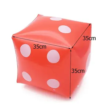 1TK Täispuhutav Multi Värv Löök-Cube Suur Täringut Mänguasi Prop Mäng Täispuhutav Etapi Kolme-mõõtmeline Grupi Vahend, Pintsetid N7O9