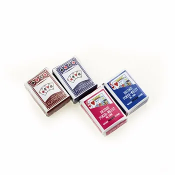 Kõrge Quality1 Set Mini 1:12 Nukumaja Miniatuuri Poker Kodu Kaunistamiseks Poker Kaardid, Mängides Mängu BJD Kurhn Nukk Tarvikud