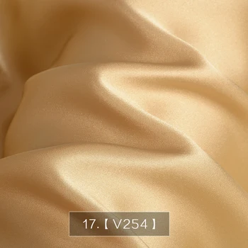 HYSK pure silk satiin kangast mitmevärviline plain tahke värvitud DIY õmblemine pruudi silk materjali tootja voodipesu Cheongsam