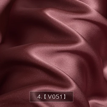 HYSK pure silk satiin kangast mitmevärviline plain tahke värvitud DIY õmblemine pruudi silk materjali tootja voodipesu Cheongsam