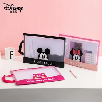 Tõeline Disney A4 Läbipaistev Faili Kott Lukuga Kaasaskantav Kott Armas Veekindel Office Stationery Ladustamise Kott Kingitus