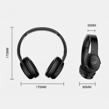 Bluetooth-ühilduvad Kõrvaklapid HIFI Stereo Traadita Kõrvaklapid Gaming Kõrvaklapid Üle-kõrva Müra Tühistamine Koos Mic
