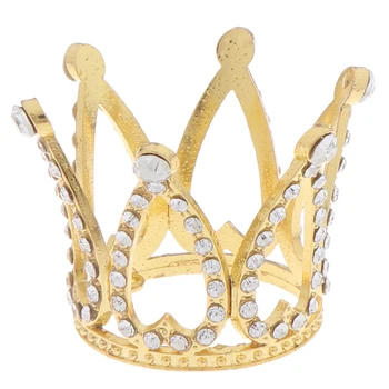 Mini Crown Princess Torukübar Crystal Pearl Tiara Pulmad Sünnipäev Kook Dekoreerimiseks Vahendid Laste Juuste Kaunistused Kuum