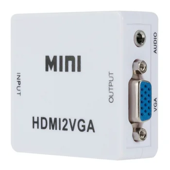 INIOICZMT HDMI to RCA AV/CVBS Adapter Digitaalne Analoog HD 1080P Video Komposiit Converter Box Mini HDMI2AV PC-Sülearvuti, Tahvelarvuti