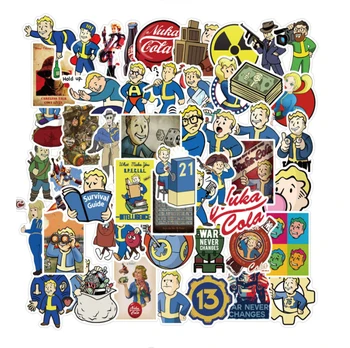 10/30/50tk/Set Fallout mängud Pack Lastele Kingitus Koomiks Anime Kleebised Kirjatarvete Sülearvuti Kohver Kitarr Külmkapp Kleebised
