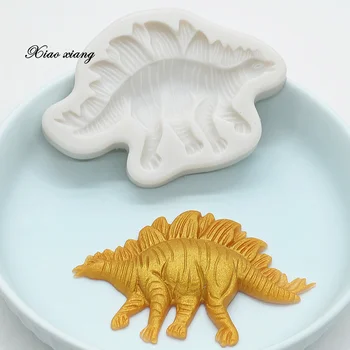 3D Dinosaurus Silikoon Fondant Hallitusseened Jaoks Küpsetamine Kook Dekoreerimiseks Vahendid Šokolaadi Gumpaste Hallitusseened, Sugarcraft Köök Vidinaid FM2069