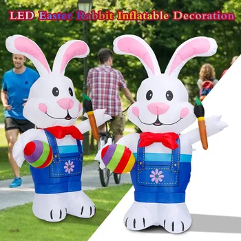 LED-Role-Playing Kostüüm Küülik Easter Puhkus Aktiivne Atmosfääri Kaunistamiseks Väljas Täispuhutavad Mänguasjad Täiskasvanud Laps Meelelahutus Mäng