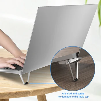 1 Paar Laptop Stand Metallist Kokkupandav Arvuti Bracket Anti-Slip Sülearvuti Laud Jahutus Omanik Tarvik