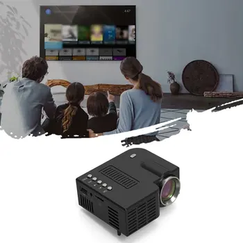 UC28C Kaasaskantav Projektor Juhtmega Sama Ekraan, 1080P Full HD Media Player, LCD Projektor kodukino Filmi Seade, Digitaalne Projektor