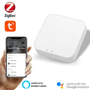 Tuya ZigBee 3.0 Smart Gateway Smart Hub Koju Silla Smart Elu APP Traadita pult Töötab Alexa Google Kodu