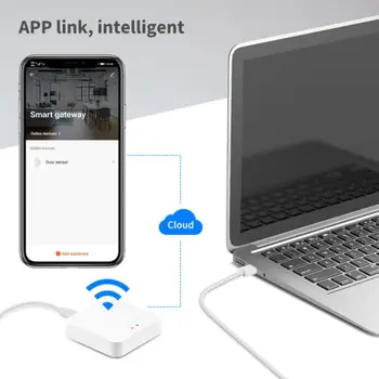 Tuya ZigBee 3.0 Smart Gateway Smart Hub Koju Silla Smart Elu APP Traadita pult Töötab Alexa Google Kodu