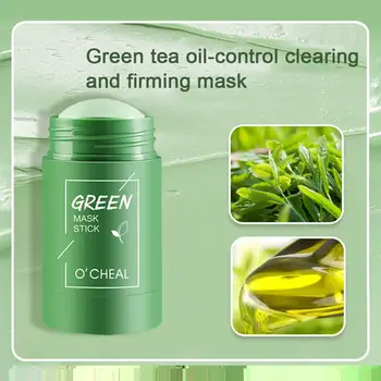Tüdruk rohelise tee mask sügav puhas muda mask kinni õli kinni maskid anti-akne saviga puhastamine naha mask hooldus baklažaan con F6G5