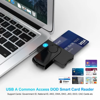 Kaasaskantav USB 3.0 2.0 Smart Card Reader Micro SD/TF Mälu ID Pank EMV Elektroonilise DNIE Dni Kodanik Sim-Cloner Pistiku Adapter