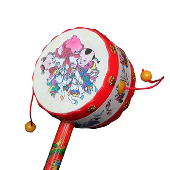 Laste Soodne Plastikust, Kõristi, Traditsiooniline Hiina Mänguasjad Kids Mänguasi Väike Kõristi Imiku Käsi Drum Beebi Lemmik Mänguasjad