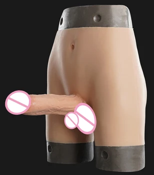 2021 Uus Silikoon Aluspüksid Lesbi Strapon Dildos Masturbatsioon Seade, Realistlik Dildo 20cm Peenise Püksid Sugu Mänguasjad Meeste Gay