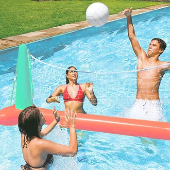 Täispuhutav bassein mänguasi täispuhutav ujuvad võrkpall hammas vee võrkpall net täiskasvanud vee mäng ujuvad võrkpall