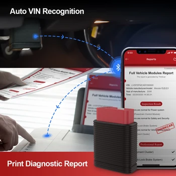 THINKCAR Thinkcar Pro Bluetooth Skanner OBD2 Scanner kogu Süsteemi Koodi Lugeja 15 Reset Professionaalne Auto Auto Diagnostika