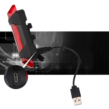 4tk Jalgratta LED Taillight Ohutus Hoiatus Jalgrattasõit Kaasaskantav Tagumine Tuli USB-Stiilis Laetav Jalgratta Tarvikute Dropshipping