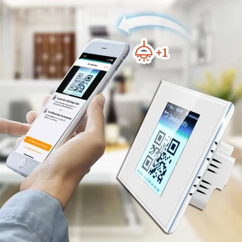 Wifi LCD Smart Seina Kerge Kardina Lüliti, elektrienergia Tarbimine Smart 4 In 1 Home Lüliti ühildub Alexa Google ' i Kodu Smart Home