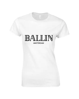 2017 Mood meeste Rõivad O-Kaeluse Ballin Amsterdam Graafilise T-särk Prindi Lühikese Varrukaga T-Särk Lahe Tee Särk
