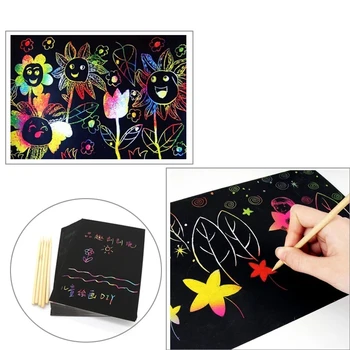 50tk suured Magic Nullist Kunsti Doodle Pad Liiva Maali-Kaarte Varakult Haridus-Õppe Loominguline Joonistamine Mänguasjad Lastele