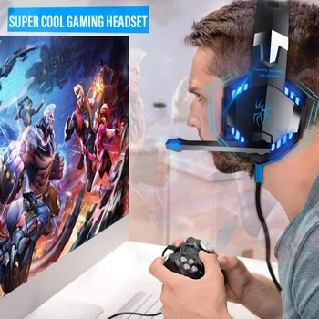 Gaming Kõrvaklapid Mikrofoniga Casque jaoks PS4 PC Xbox Üks PS5