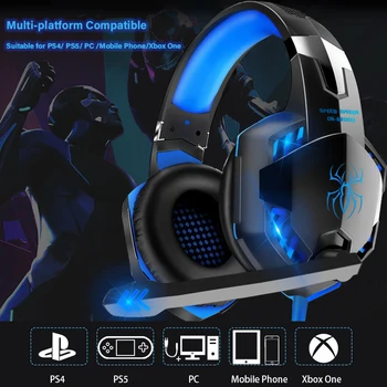 Gaming Kõrvaklapid Mikrofoniga Casque jaoks PS4 PC Xbox Üks PS5