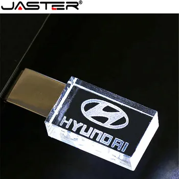 Kaasaegne Hyundai kristall + metall USB flash drive pendrive 4GB 8GB 16GB 32GB 64GB 128GB Väliseid salvestus memory stick u disk
