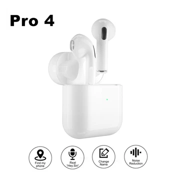 Pro 4 Bluetooth Kõrvaklapid TWS HD Kõne Traadita Kõrvaklappide HiFi Muusika Earbuds Sport Runing Peakomplekt Kõigile Smart Telefon