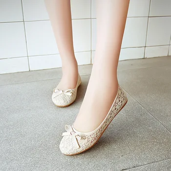 Uus naiste korterid kingad ballett korterid Mood tõsta kohta lõigatud elektrikatkestusi korter naiste kingad magus õõnes suvel naiste kingad, vabaaja jalanõud 789