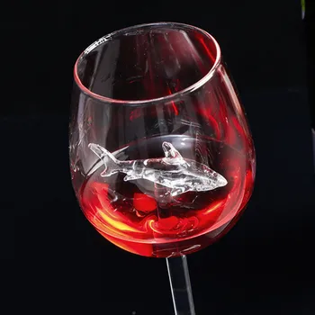 Punase Veini Klaase, kus Hai Sees Pokaalilaadse Klaas Plii-Vaba, Selge Klaas Kodu Baari Poole JA55