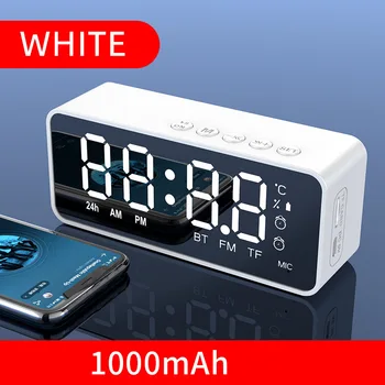 G50 Juhtmevaba Bluetooth Kõlar Koos FM-Raadio, Mini Portable Card Peegel Alarm Kell, Heli, Dual Äratuskella Seaded