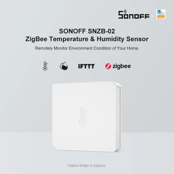 SONOFF SNZB-02 Zigbee Temperatuuri ja Niiskuse Andur Smart Kaudu EWeLink ZBBridge Tööd Alexa Google ' i Kodu Automaatika Komplektid