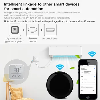 Moes Smart ZigBee Bluetooth Silma Heledus Termomeeter Valguse Temperatuuri Ja Niiskuse Andur-Detektori Tuya Smart App Alexa Kontrolli