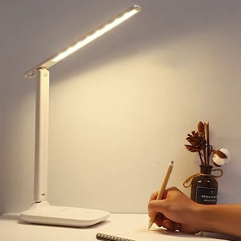 Tabel Lamp LED Office Flexo Led laualamp USB Laetav Touch Astmevaba Dimm Kerge Silmade Kaitse Õpilane Lugemise Lamp