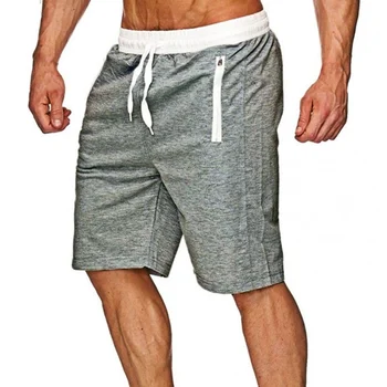 Suvine meeste lühikesed püksid töötab kiiresti kuivav fitness sport Bermuda püksid aeglane koolitus meeste tasku lukuga vabaaja püksid meeste