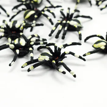 20pcs Tõetruu Simulatsioon Valge figuratus spider Loomade Tegevus Joonis Mänguasi naljakas Praktilise Nalja mänguasjad Hull mänguasi
