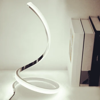 Kaasaegne LED-Silmi Kaitsva Spiraal Tabel Lambi Pesa Touch Magamistoas voodi kõrval Laual Öö Valguses