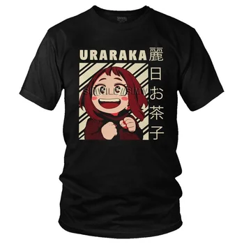 Ochako Uraraka T-Särk Meeste Puuvillased Trükitud Anime, Manga T-särk Uudsus Tshirt Lühikesed Varrukad, Minu Kangelane akadeemiliste Ringkondade Tee Peal Riideid