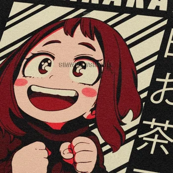 Ochako Uraraka T-Särk Meeste Puuvillased Trükitud Anime, Manga T-särk Uudsus Tshirt Lühikesed Varrukad, Minu Kangelane akadeemiliste Ringkondade Tee Peal Riideid