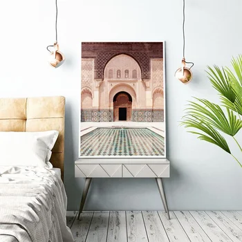 Põhjamaade Rohelised Lehed, Lõuend Maali Maroko Ukse Prindi Kaasaegne Seina Art Decor Pilt Abstraktne Plakatid Esteetiline Tuba Decor