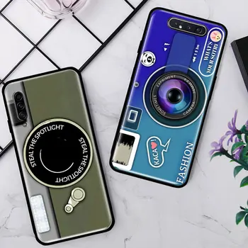 Case For Samsung Galaxy A50 A10 A70 A30 A20 A40 A20e A50s A80 A30s Pehme Telefoni Katab Õhuke Funda Coque Retro Kaamera Mäng