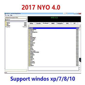 2017 NYO 4 Täielikult DatabaseAirbag+Carradio+Armatuurlaud+IMMO+Navigatsiooni auto remont tarkvara autoraadio nyo4 täis
