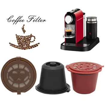 1/3tk Korduvkasutatavad Korduvtäidetavaid jaoks Nespresso Kohvi Kapsel Koos 1TK Lusikas Plastikust Filter Pod Originaal Line Filtrid