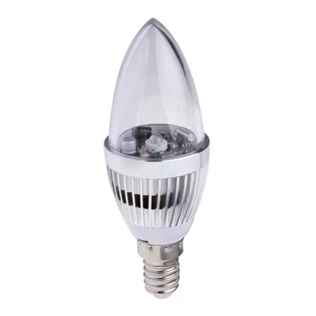3 W RGB kaugjuhtimise teel, 16 Värvi Muuta LED Lamp Pirn Küünal Lamp AC 85-265 V (E 14)