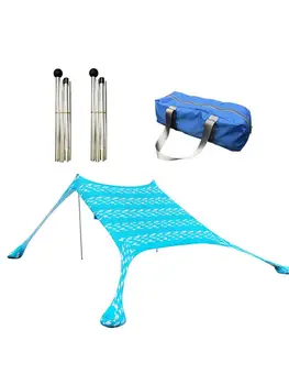 Pere Rannas Päikesevarju Kerge Päikese Vari Telk Sandbag Ankrud 4 Vaba Pesulõksud UPF50+ UV Suur Portable Canopy Väljas