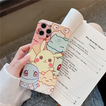 Pokemon Pikachu Telefon Case for IPhone 7 / 8 / 8 Pluss - / X / XS / XR / XS Max / 11 / 12 Pro /Cute Cartoon Silikoonist IPhone Kohtuasjas
